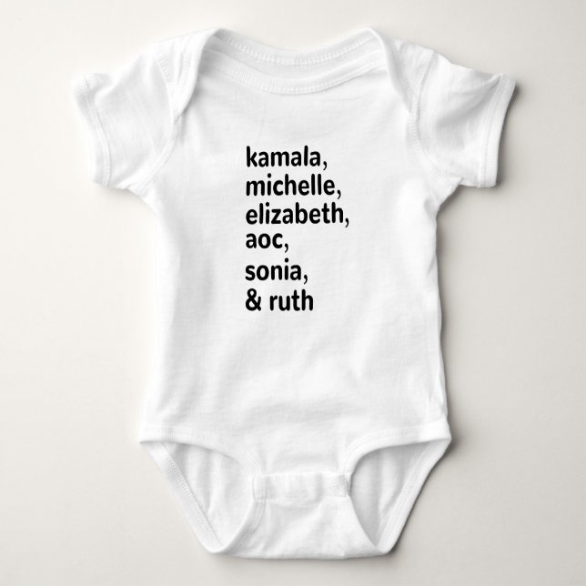 Kamala, AOC, RBG, Ruth Bader Michelle Obama T Shirt (Framsida)