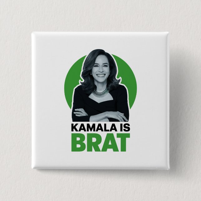 Kamala är Bråkig Rolig Sarksatisk  Knapp (Framsida)