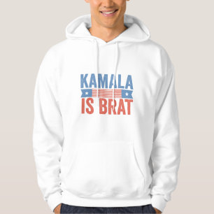 Kamala är Brat Democracy Val 2024 Hoodie