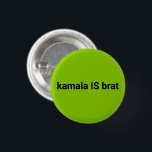 Kamala är brat svart och kalkgrön coola knapp<br><div class="desc">Kamala är Brat Black och Lime Green coola Button. Helt anpassade svart text på lime green editable färg-bakgrund.</div>