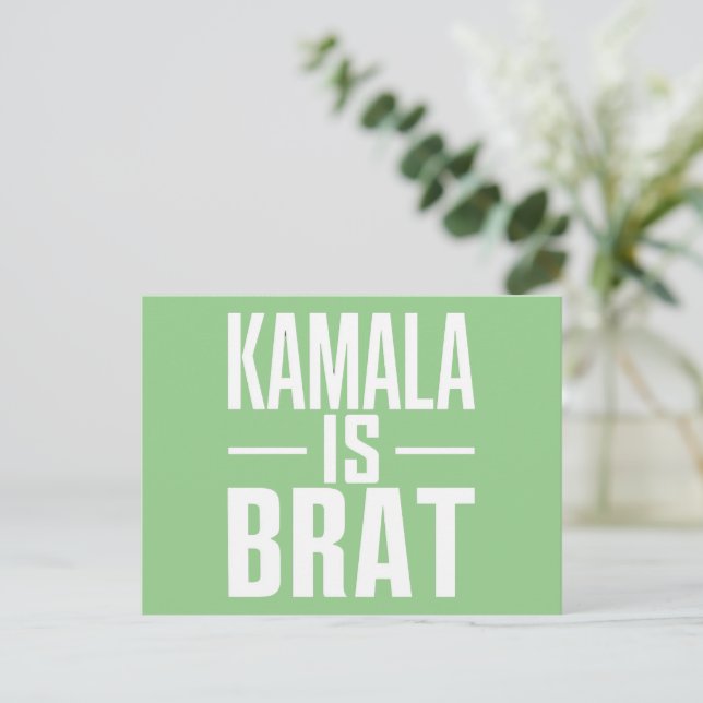 Kamala Är En Bråkstake Vykort (Stående Fram)