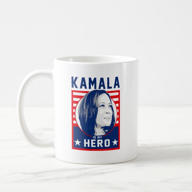 Kamala är min Hero Kaffemugg (Vänster)