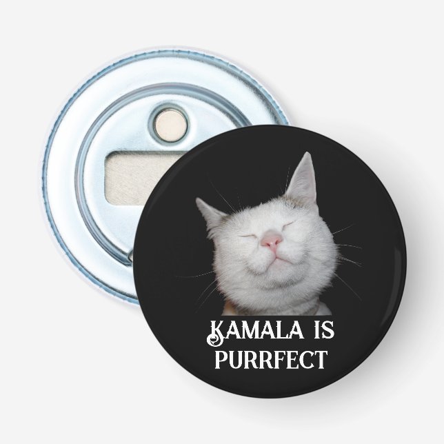 Kamala är Purrfekt  Flasköppnare (Framsidan)