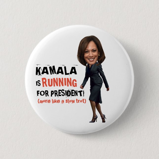 Kamala är rinnande för president knapp (Framsida)