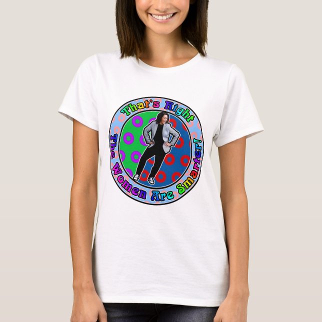 Kamala är Smarter, kvinnorna är smartare T Shirt (Framsida)
