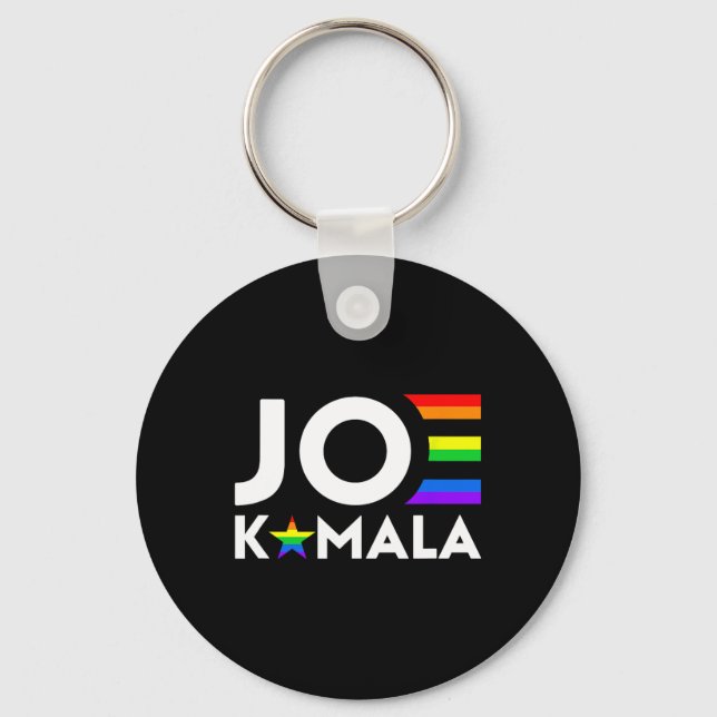 Kamala Biden Harris 2020 Lgbt Gay pride Flagga Dem Nyckelring (Framsida)