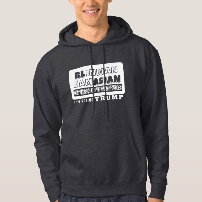 Kamala Black Indian Jamaican Asian Hoodie (Framsida)