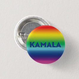 Kamala blue modern regnbåggradient lgbt gay pride knapp