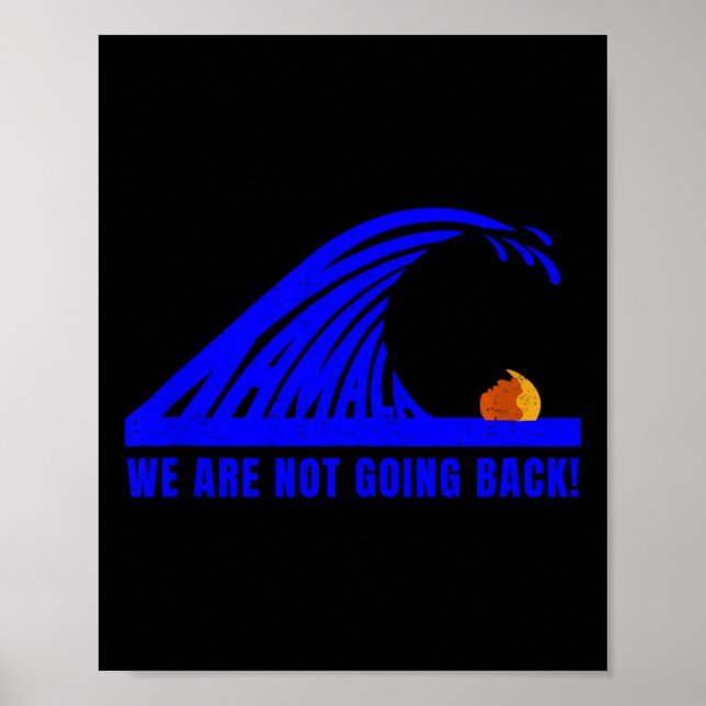 Kamala Blue Wave 2024 Harris Wheimer President Poster (Framsidan)