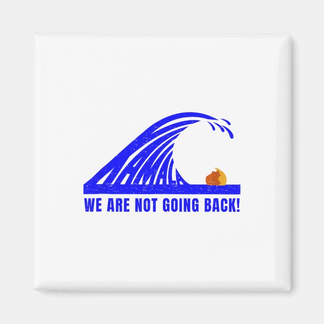 Kamala Blue Wave 2024 Magnet (Framsidan)