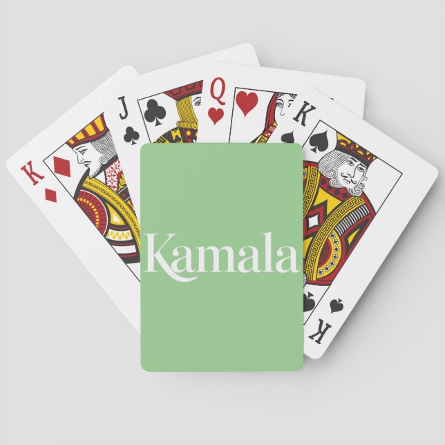 Kamala Brat Kamala Harris för president 2024 Casinokort (Baksidan)