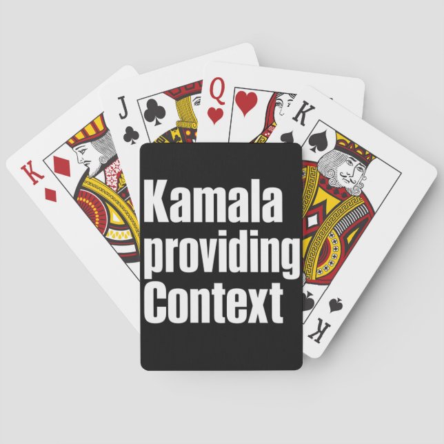 Kamala Brat Lime Green Tillhandahåller Kontext Casinokort (Baksidan)