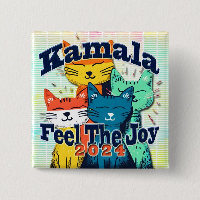 Kamala Brings Joy Policy Button Knapp (Framsida)