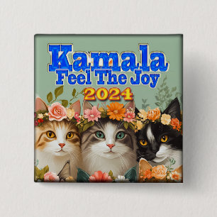 Kamala Brings Joy Policy Button Knapp