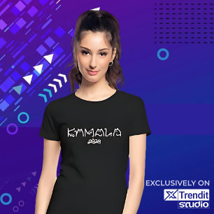 Kamala Cat, barnamässigt Dam för Kamala T Shirt