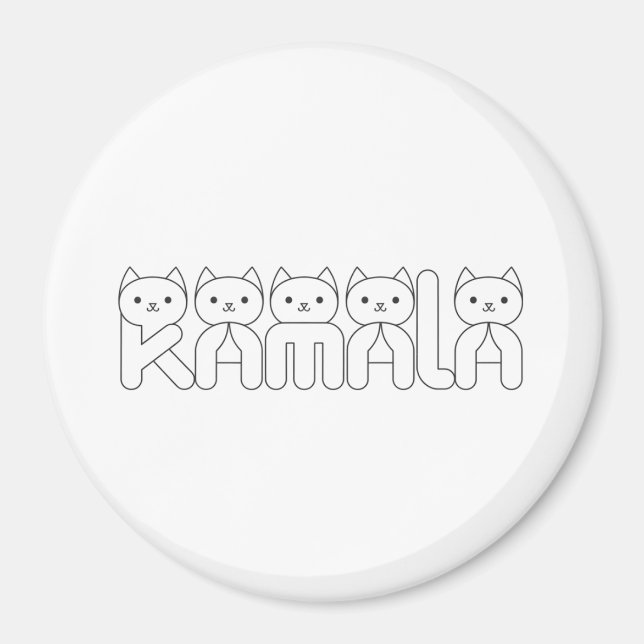 Kamala Cat Brev president 2024 Magnet (Framsidan)