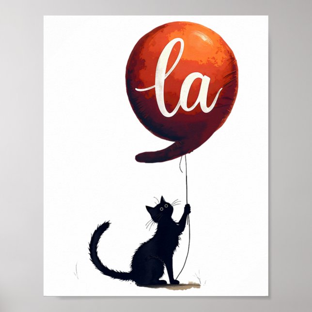 Kamala Cat Comma La Cat Tee Chilless Cat Dam Kam Poster (Framsidan)