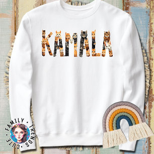 Kamala Cat Typography Alphabet Cute Funny Satt T Shirt