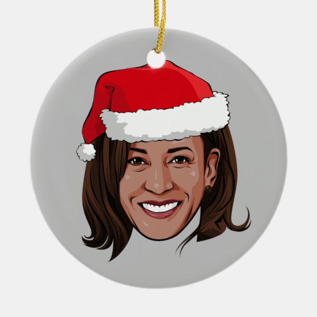 Kamala Claus 2020 Helgdag Ceramic Ornament (Framsidan)
