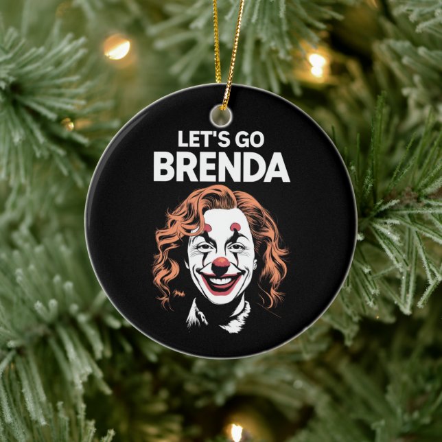 Kamala Clown Låt oss gå Brenda Julgransprydnad Keramik (Träd)
