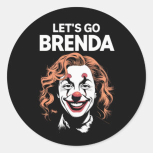 Kamala Clown Låt oss Go Brenda Runt Klistermärke