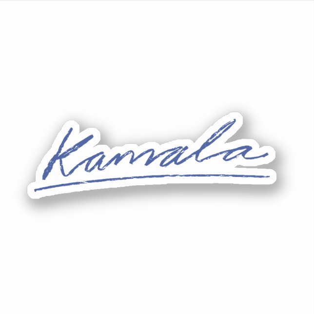 Kamala Cursive Klistermärken (Framsida)