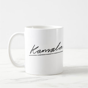 Kamala Cursive Namnteckning Kaffemugg