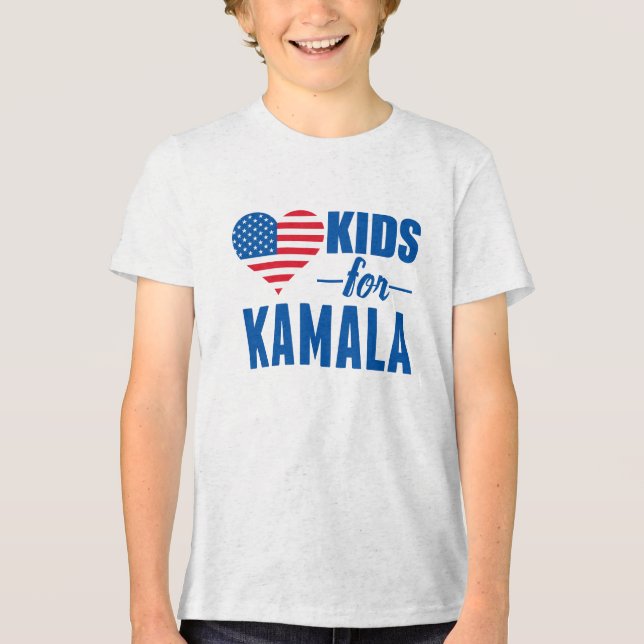 Kamala Cute Democrat Barn T Shirt (Framsida)