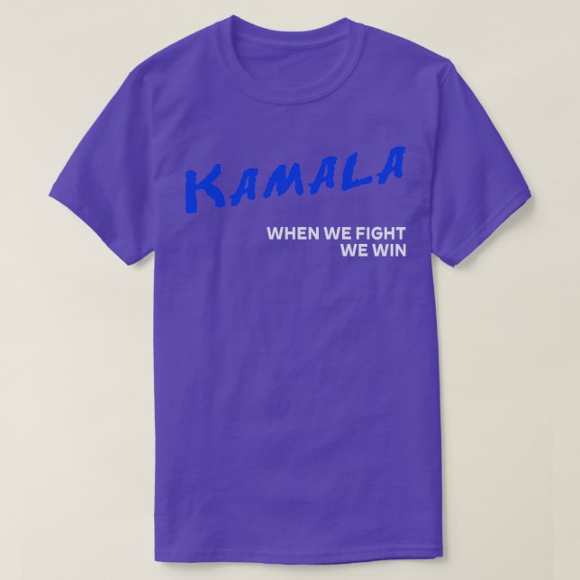 Kamala DARE när vi kämpar mot HARRISWALZ 2024 T Shirt (Design framsida)