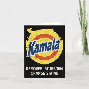 Kamala Detergent tar bort stubborn Orange Stains Kort