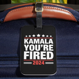 Kamala Du Är Avskedad Kamala Harris 2024 Bagagebricka