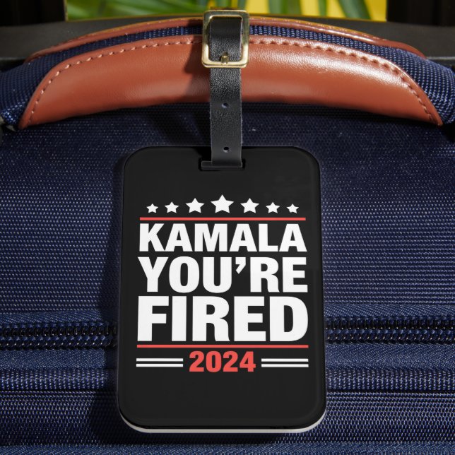Kamala Du är avskedad Kamala Harris 2024 Bagagebricka (Framsida Insitu 2)