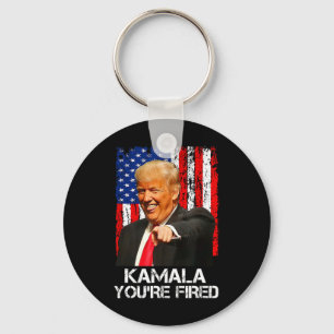 Kamala Du är Fired Funny President Trump Laughing Nyckelring