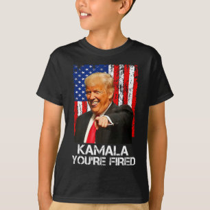 Kamala Du är Fired Funny President Trump Laughing T Shirt