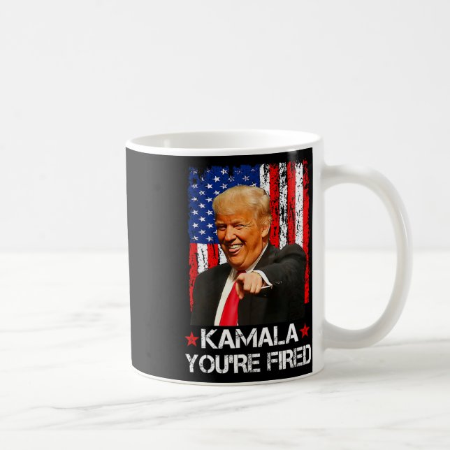 Kamala - du är ledsen president Trump 2024 Laughin Kaffemugg (Höger)
