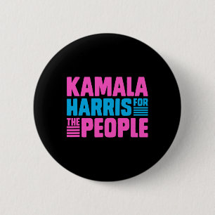 Kamala för alla människor Slogan Tee Knapp