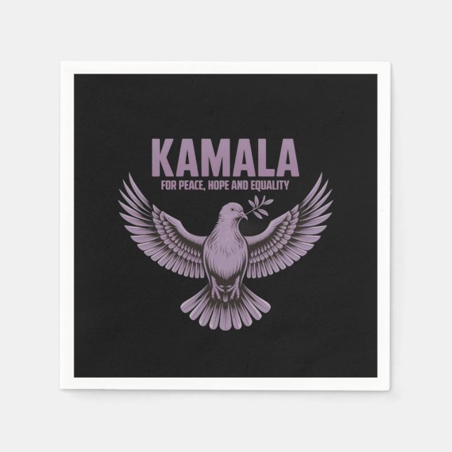 Kamala för fred, hopp och jämlikhet pappersservett (Framsidan)