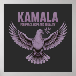 Kamala för fred, hopp och jämlikhet Stöd Kamala Poster