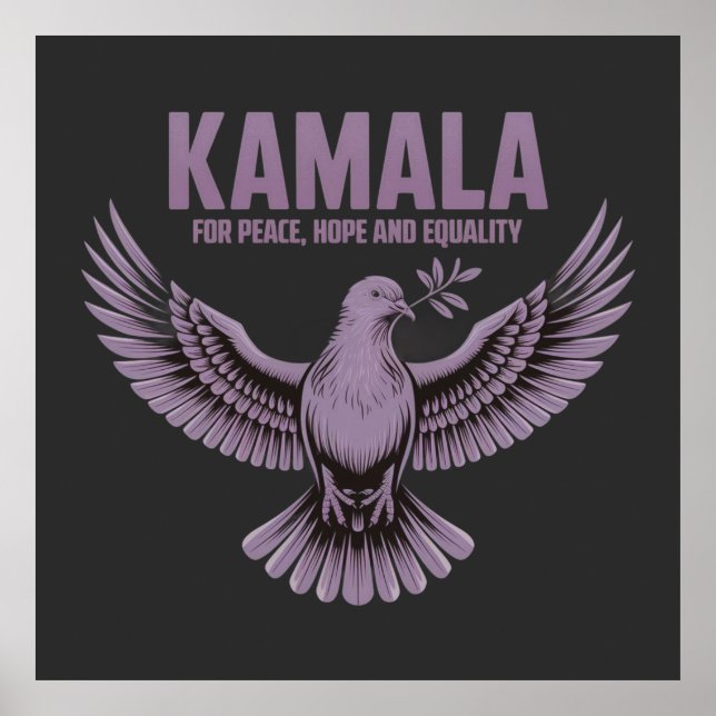 Kamala för fred, hopp och jämlikhet Stöd Kamala Poster (Framsidan)