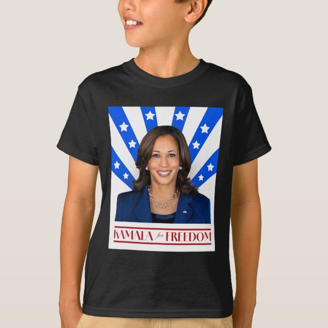 Kamala for Freedom 2024 (Vicens talman) T Shirt (Framsida)