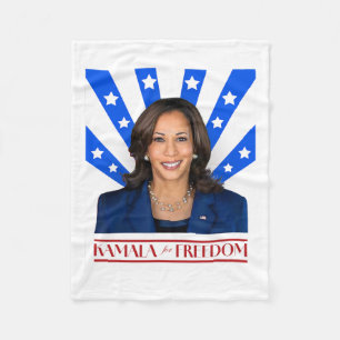 Kamala För Frihet 2024 Madame Vicepresident Fleecefilt