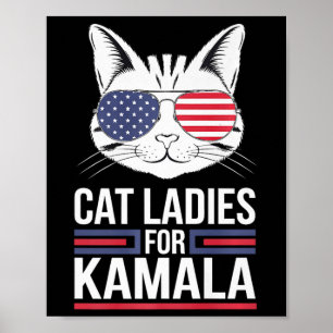 Kamala för president - Cat Dam Uni Poster