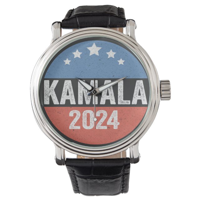 Kamala för president Kamala-valet 2024 Armbandsur (Framsida)