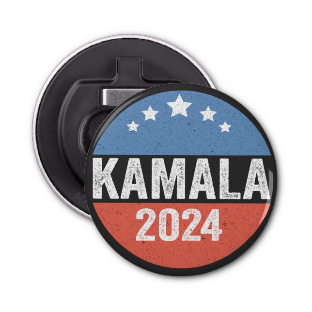 Kamala för president Kamala-valet 2024 Flasköppnare (Framsidan)