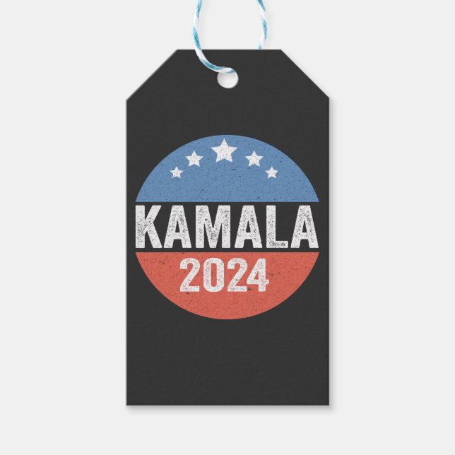 Kamala för president Kamala-valet 2024 Presentetikett (Framsidan)