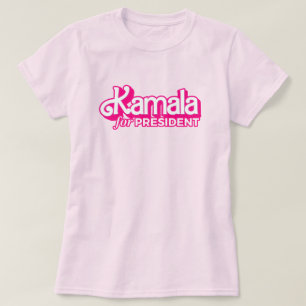 Kamala för president Rosa Stil T Shirt