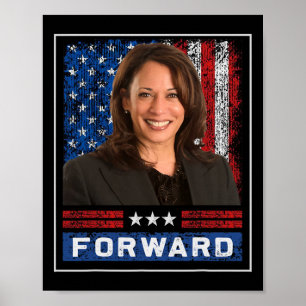 Kamala Framåt President Kamala Harris Wheimer 202 Poster