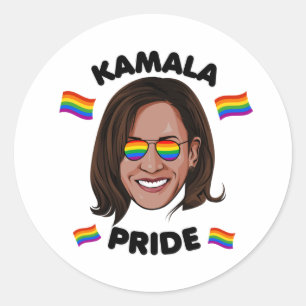 KAMALA GAY PRIDE RUNT KLISTERMÄRKE