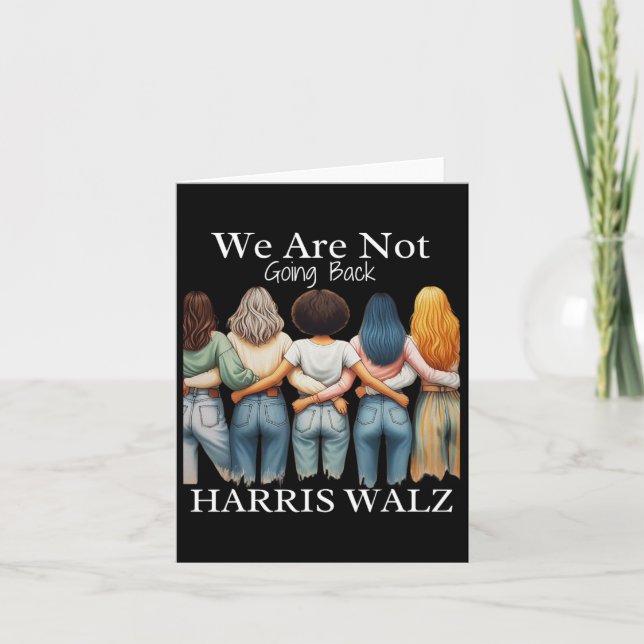 Kamala Haris Waltz 2024 Fru talman! Vi är inte här Kort (Framsida)