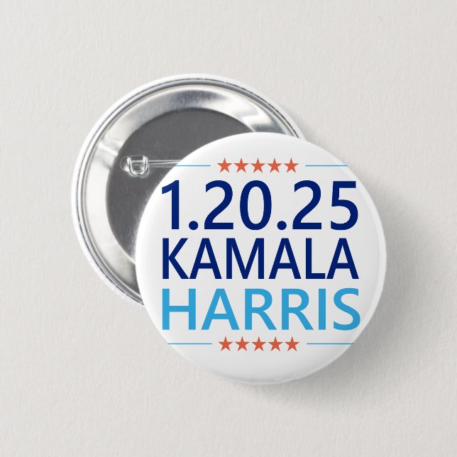 Kamala Harris 1st Woman President 1.20.25 Knapp (Framsida & baksida)